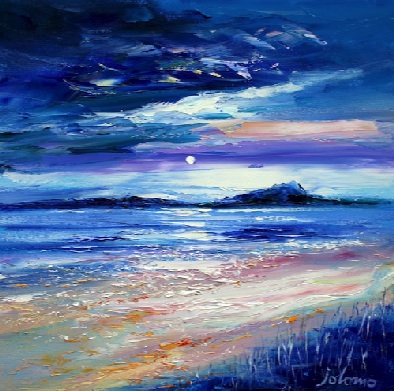 Eveninglight Machrins Bay Isle of Colonsay 16x16